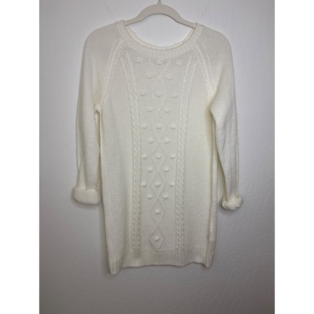 Girls H&M Cream Cozy Sweater Dress – Size 14